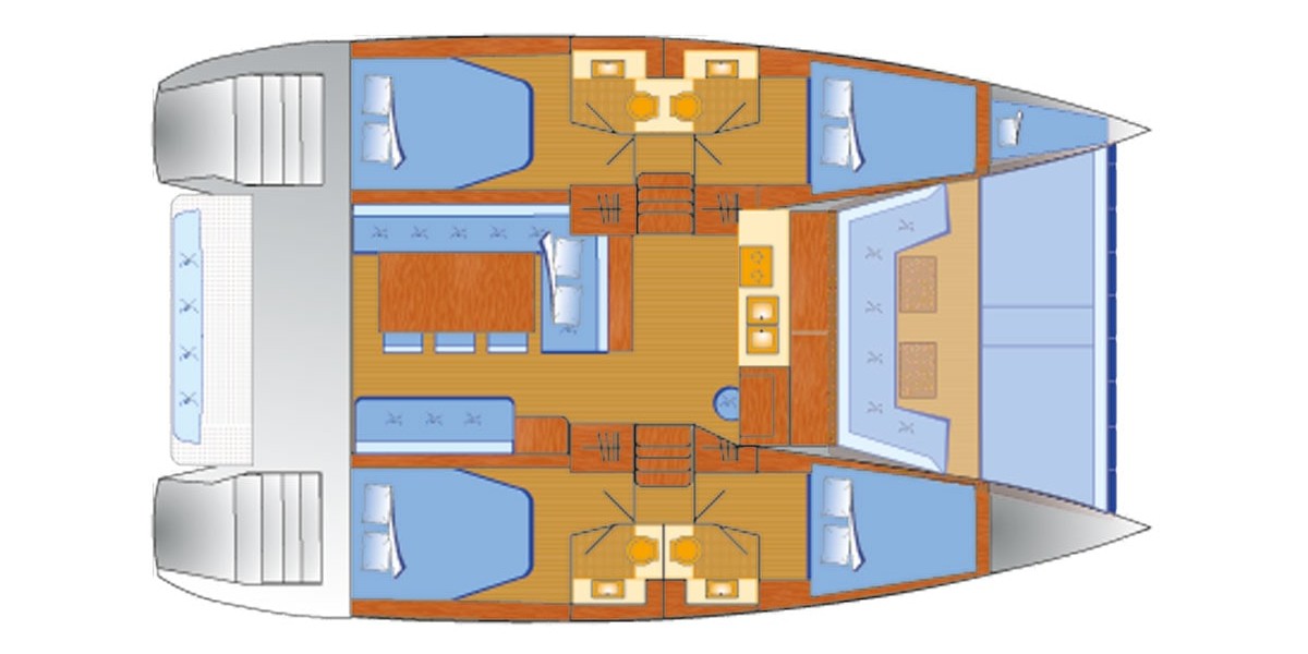 Bali 4.1, Jax | Yacht Charter Croatia