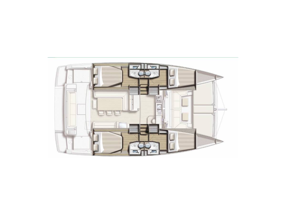 Bali 4.1, Sea Lounge | Noleggio di Yacht Croazia
