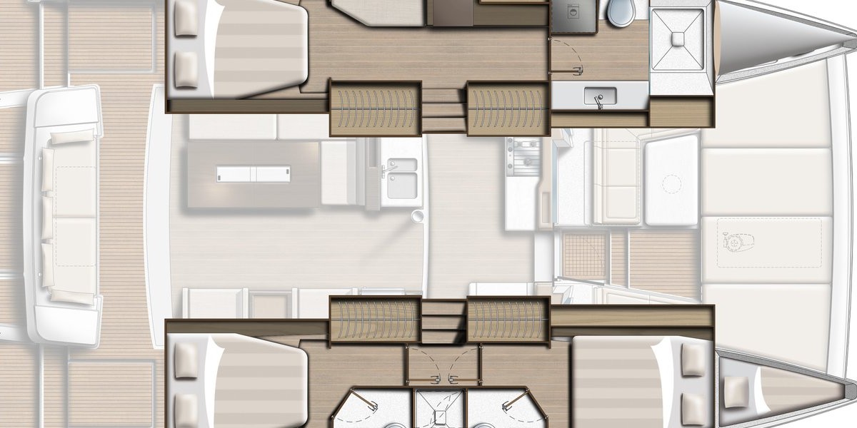 Bali 4.2 OW, Sunlight | Yachtcharter Kroatien