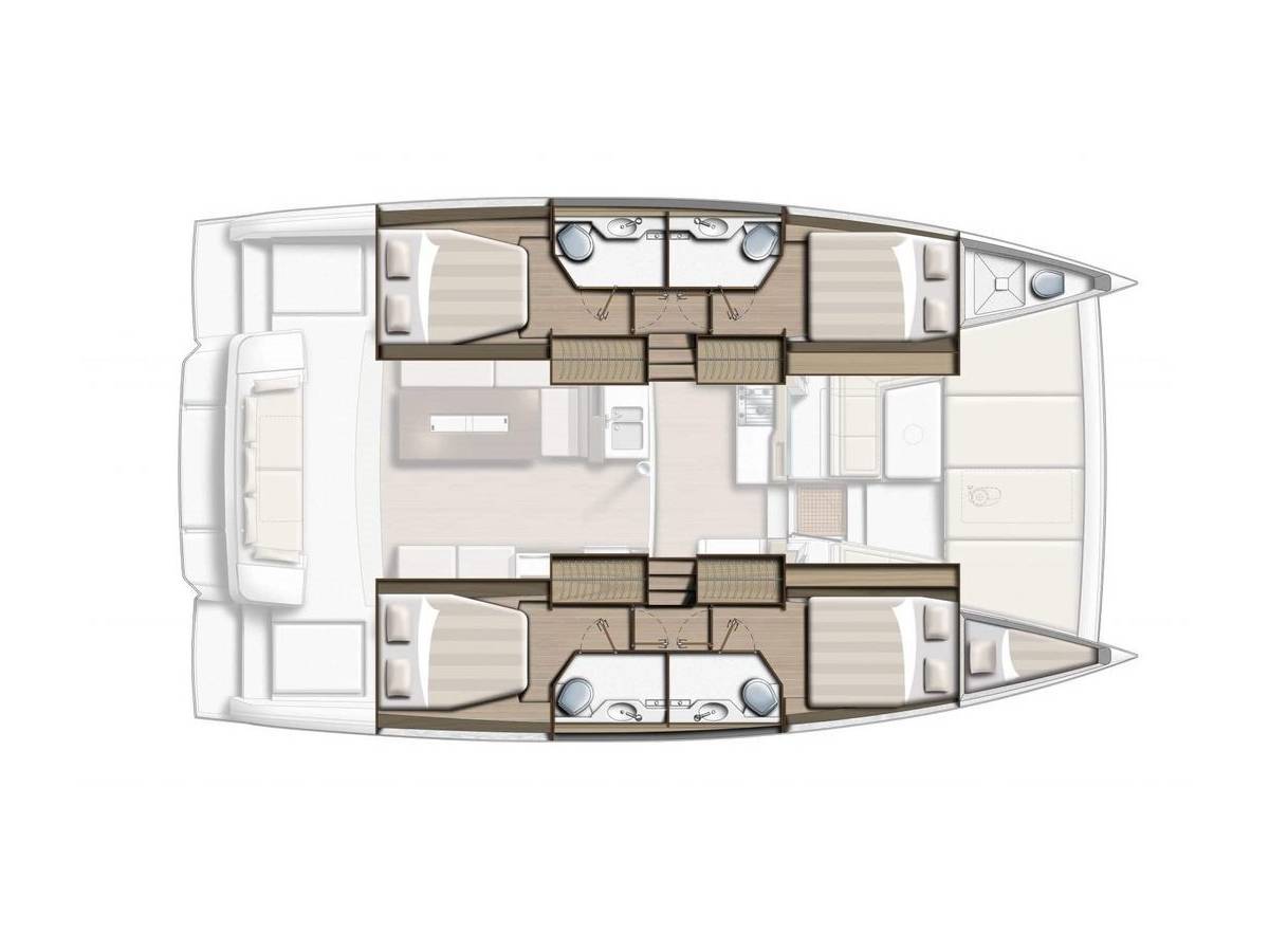 Bali 4.2, Aurora | Yacht Charter Croatia