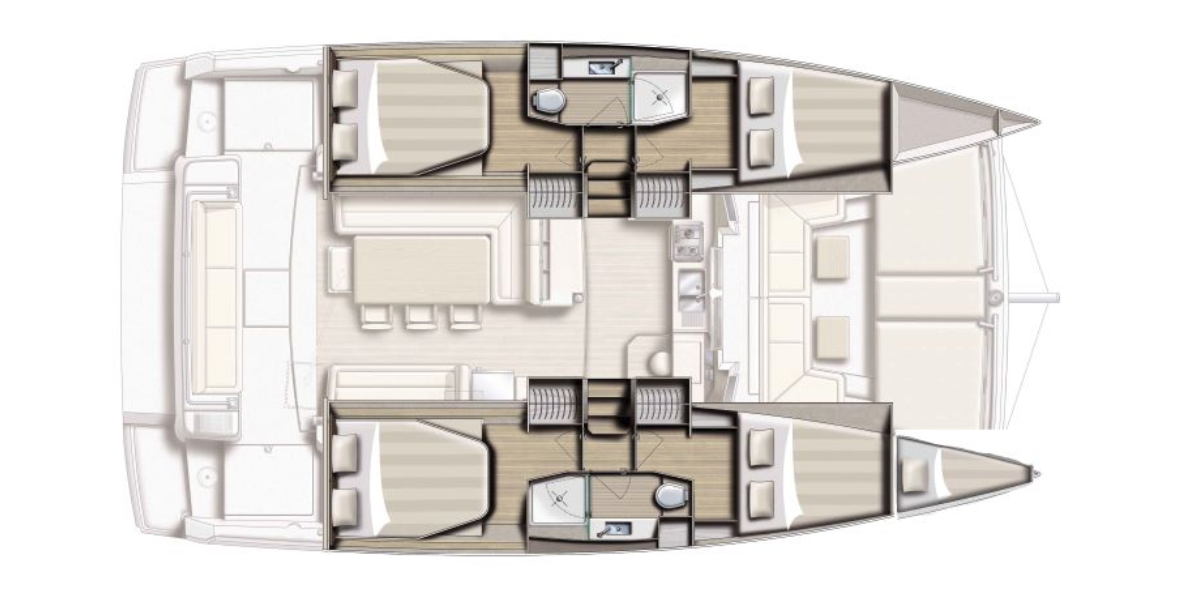 Bali 4.2, Gaming King | Yacht Charter Croatia