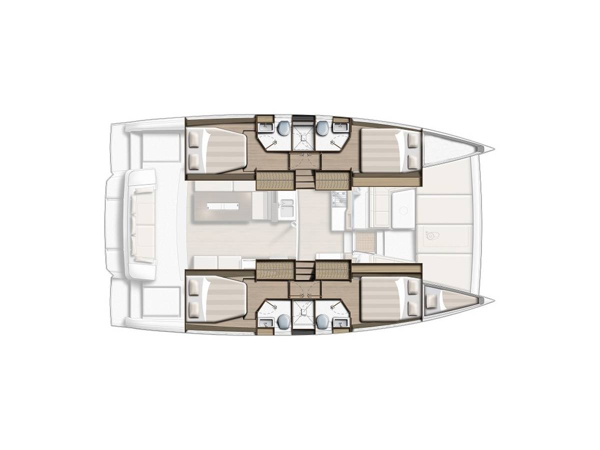 Bali 4.2, Au Soleil | Yacht Charter Croatia