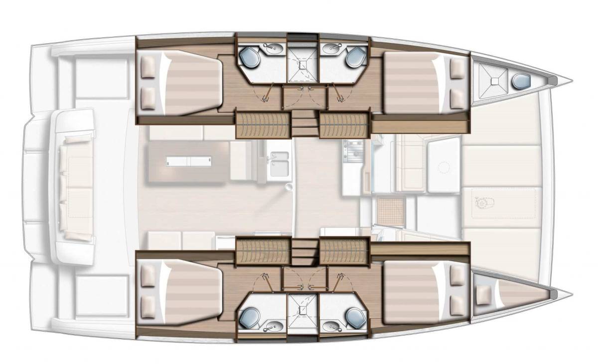 Bali 4.2, Mademoiselle | Yacht Charter Croatia