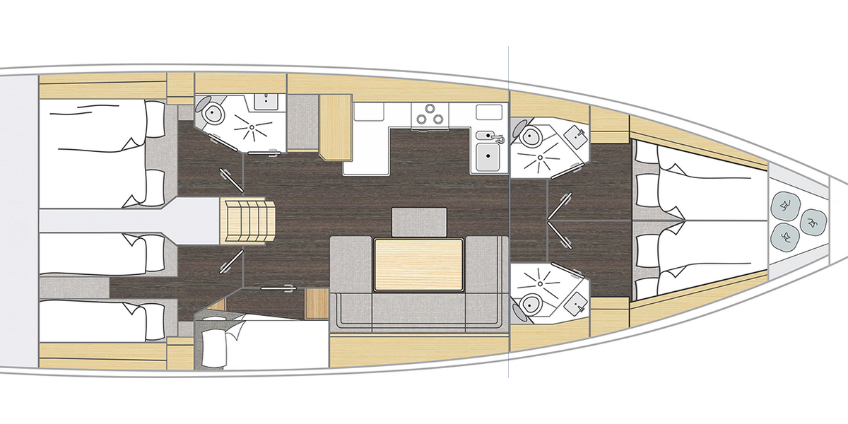 Bavaria C46, Princess Laura | Yacht Charter Croatia