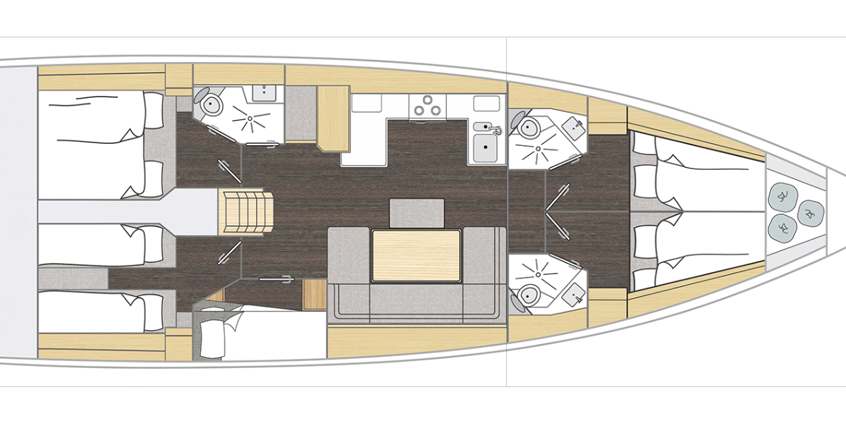 Bavaria C46, Rib Eye | Yacht Charter Croatia