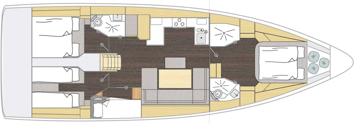 Bavaria C46, Sestrica Vela | Noleggio di Yacht Croazia