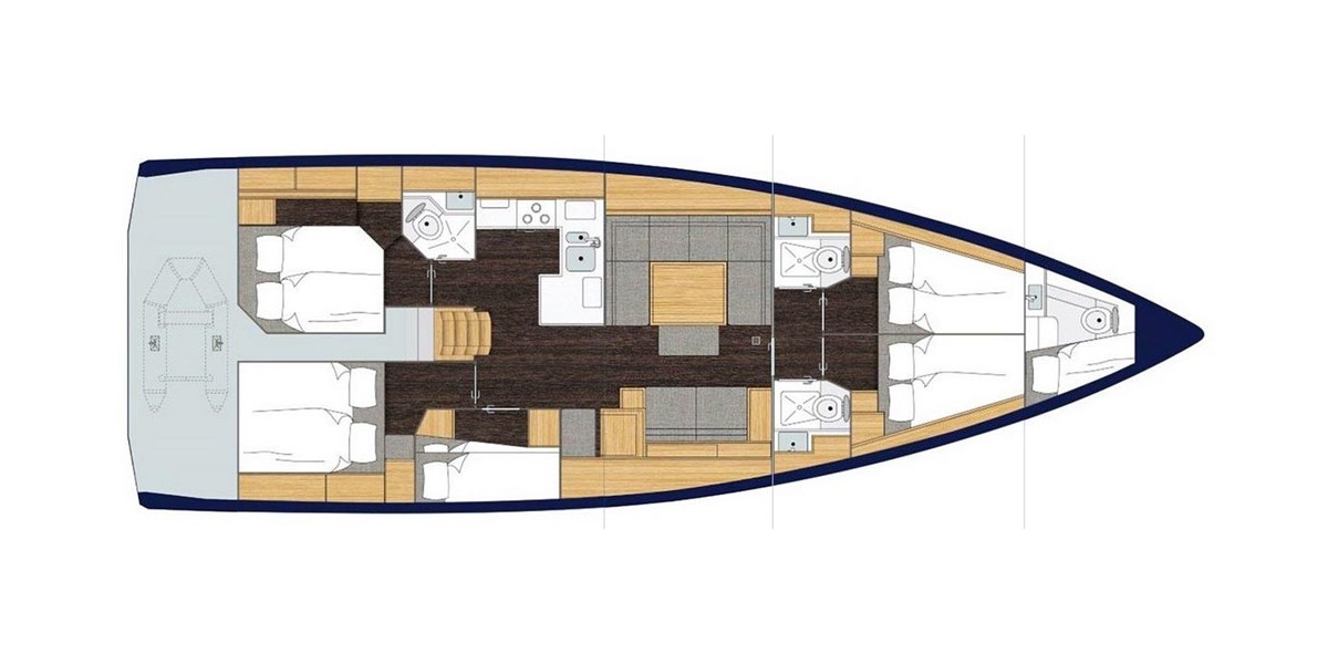 Bavaria C50 Holiday, Granat | Yacht Charter Croatia