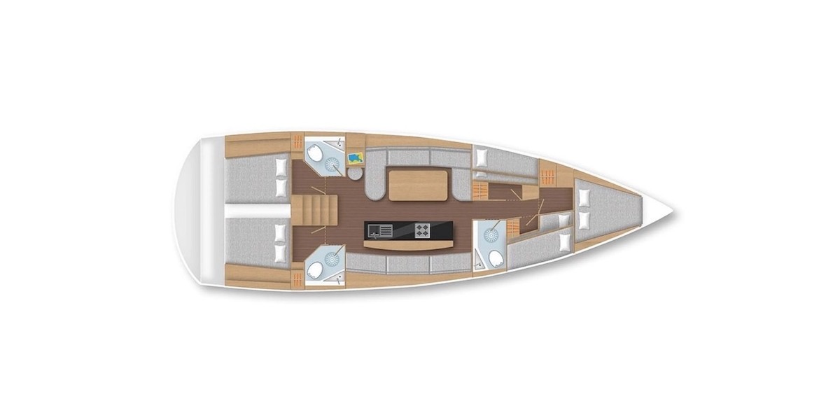 D&D Kufner 50, Rosso | Yacht Charter Croatia