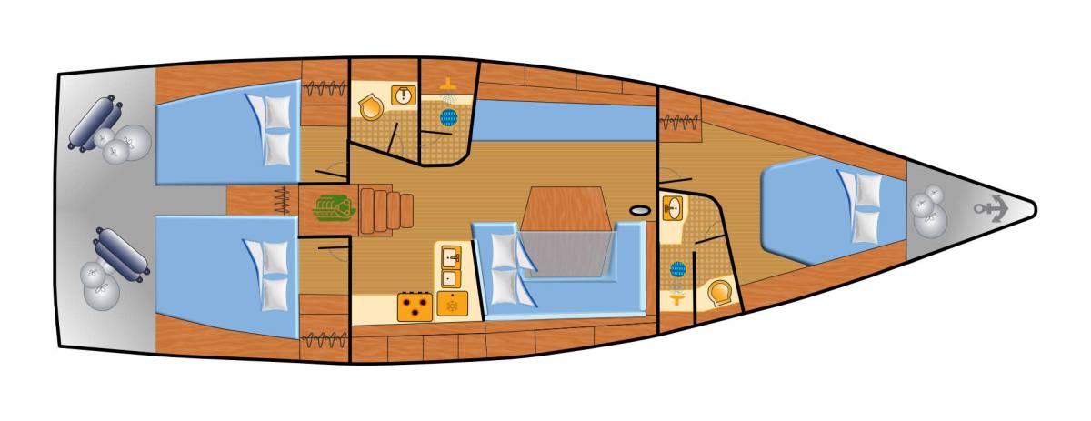 Dehler 46 SQ, Hugo | Noleggio di Yacht Croazia