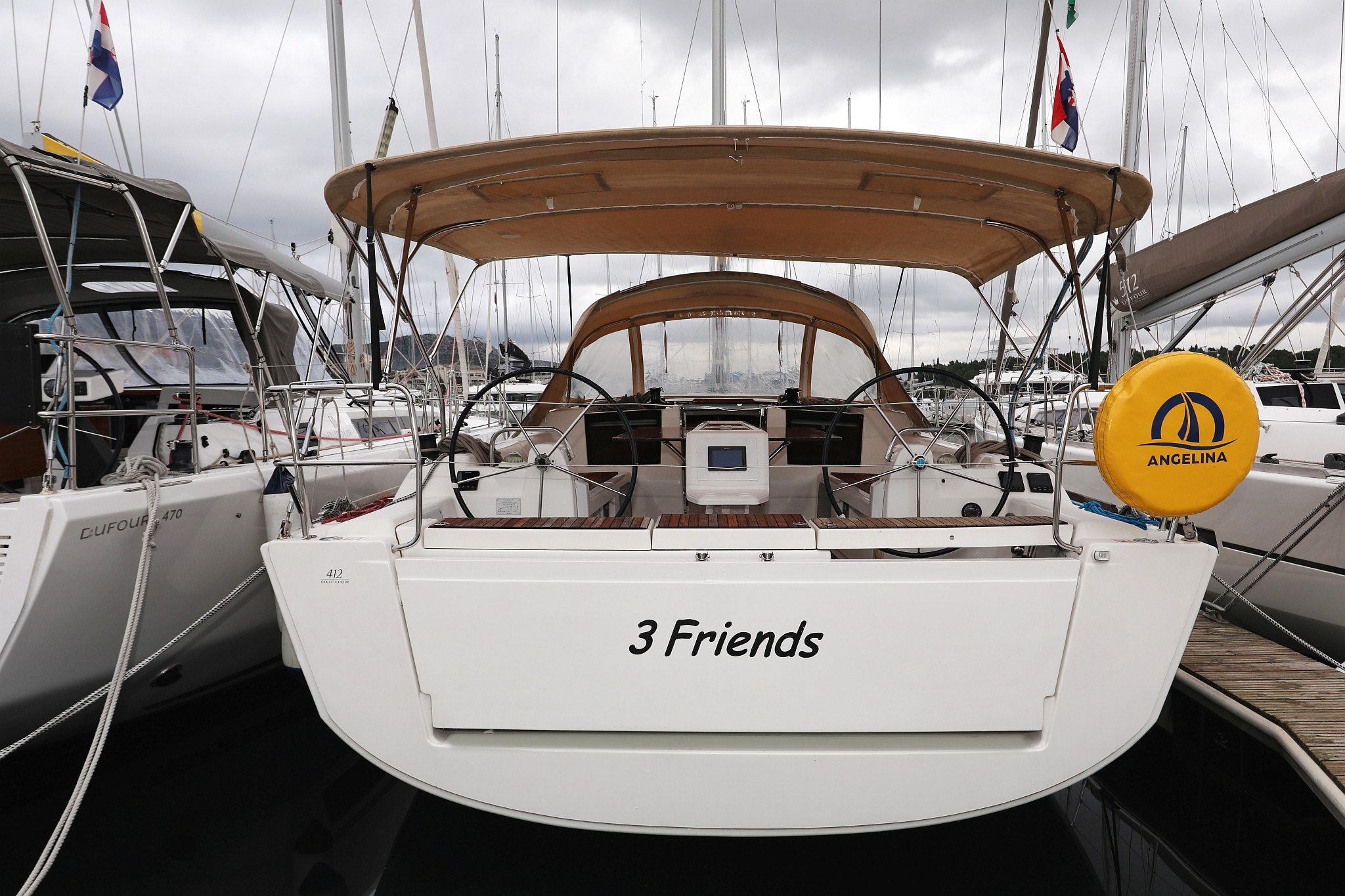 Dufour 412 GL, 3 Friends | Yacht Charter Croatia