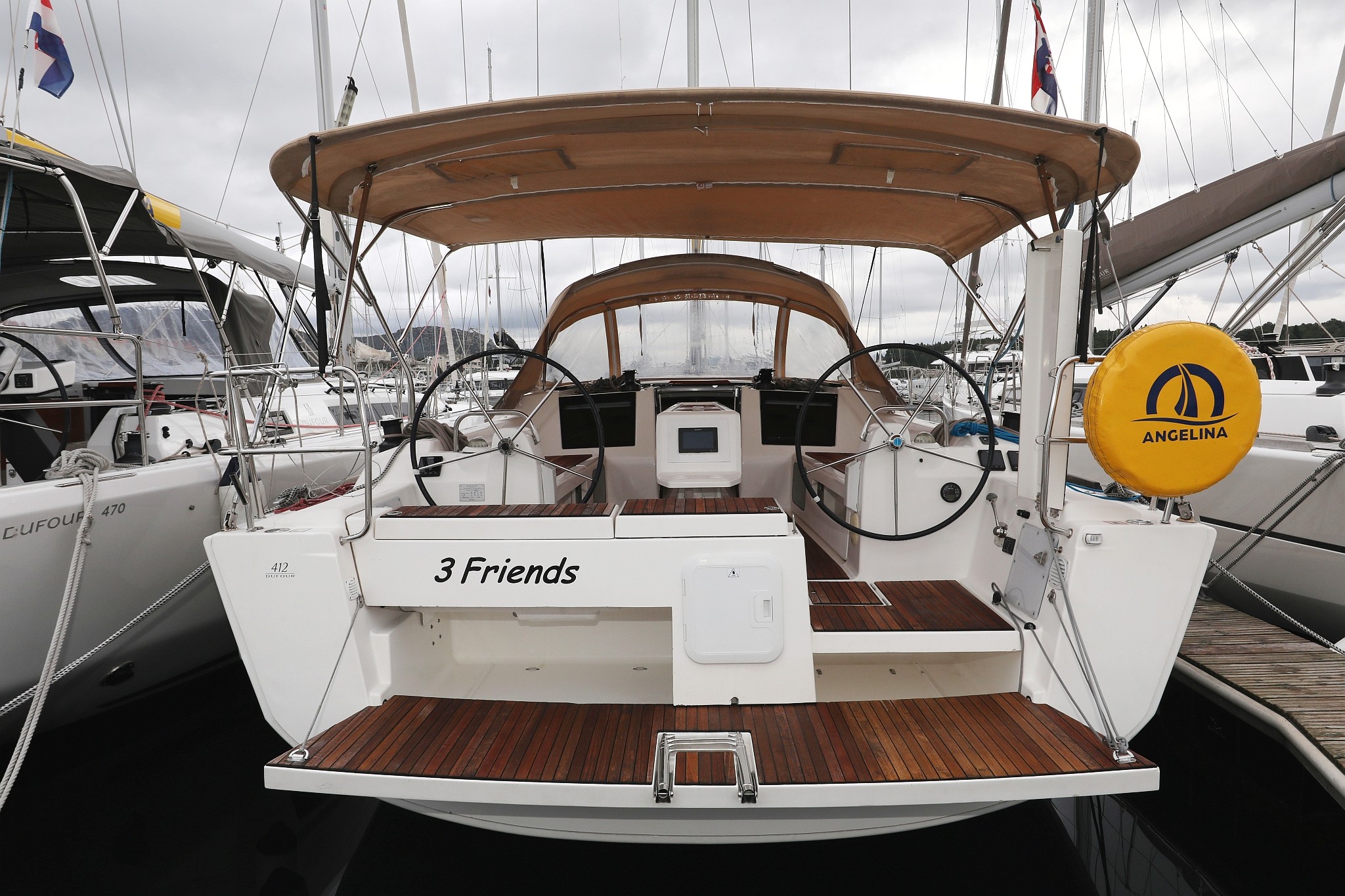 Dufour 412 GL, 3 Friends | Yacht Charter Croatia