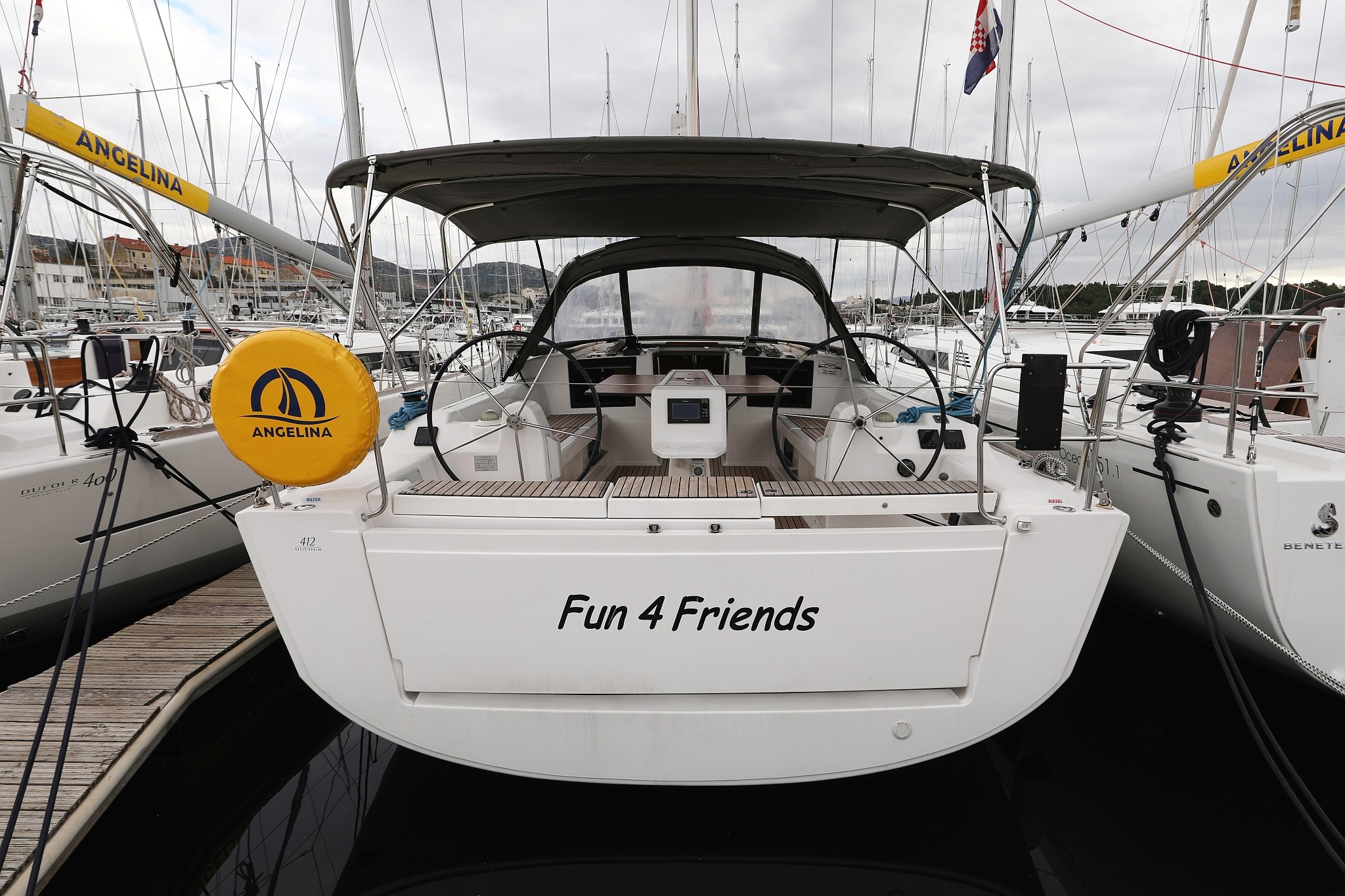 Dufour 412 GL, Fun 4 Friends | Yacht Charter Croatia