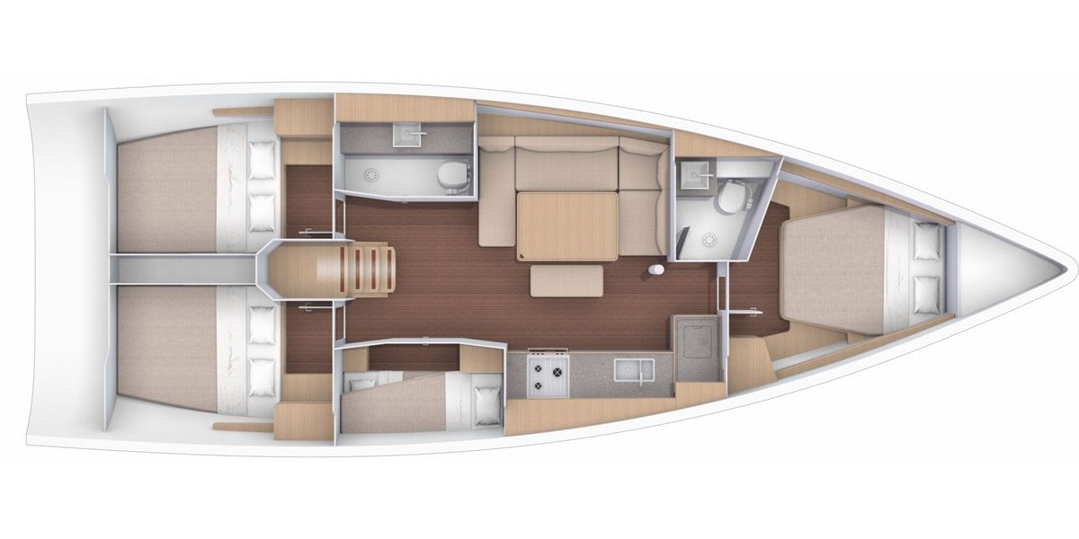 Dufour 430 GL, Kaja | Yachtcharter Kroatien