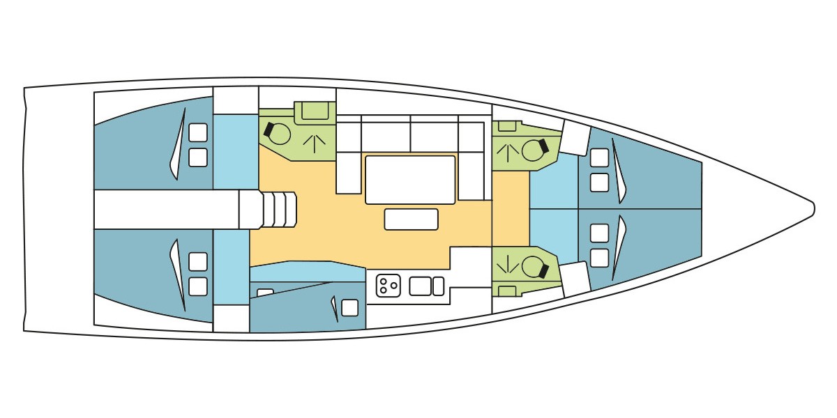Dufour 460 GL, DRONGO | Noleggio di Yacht Croazia