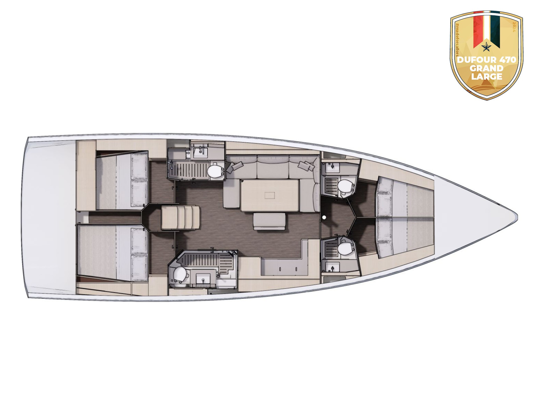 Dufour 470, Piano | Yacht Charter Croatia