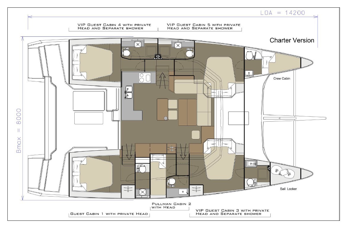 Dufour 48 Catamaran, Nirvana | Yachtcharter Kroatien