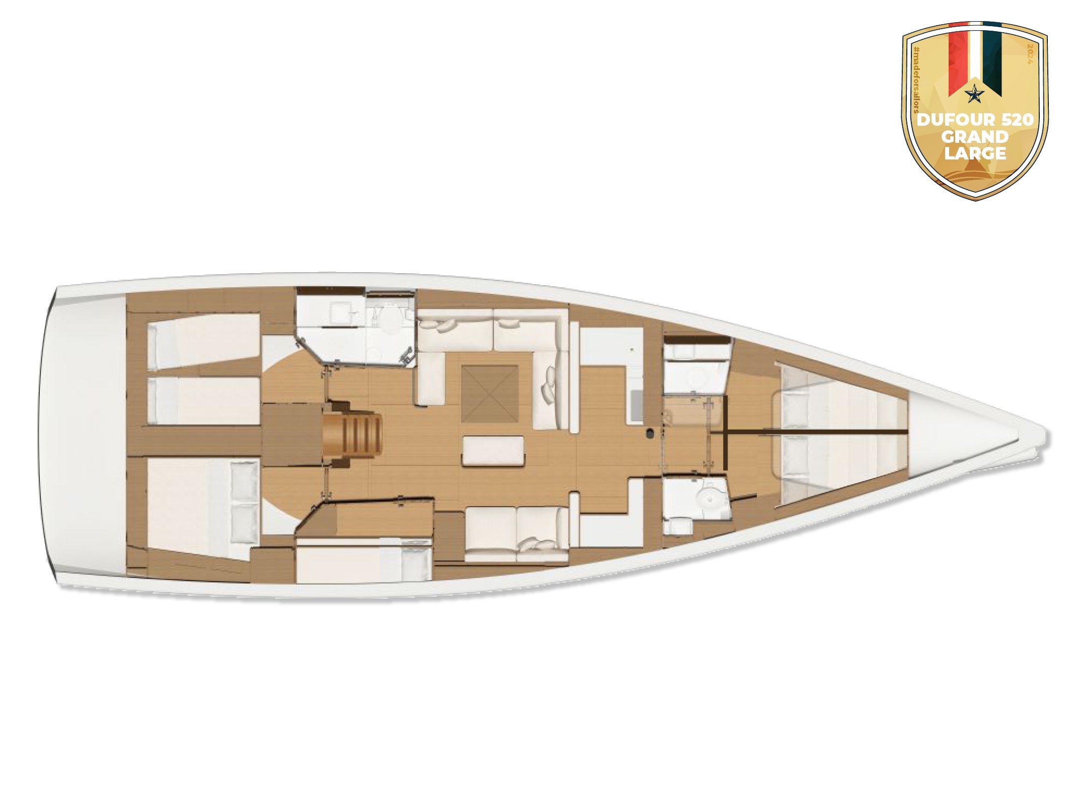 Dufour 520 GL, Maverick | Yacht Charter Croatia