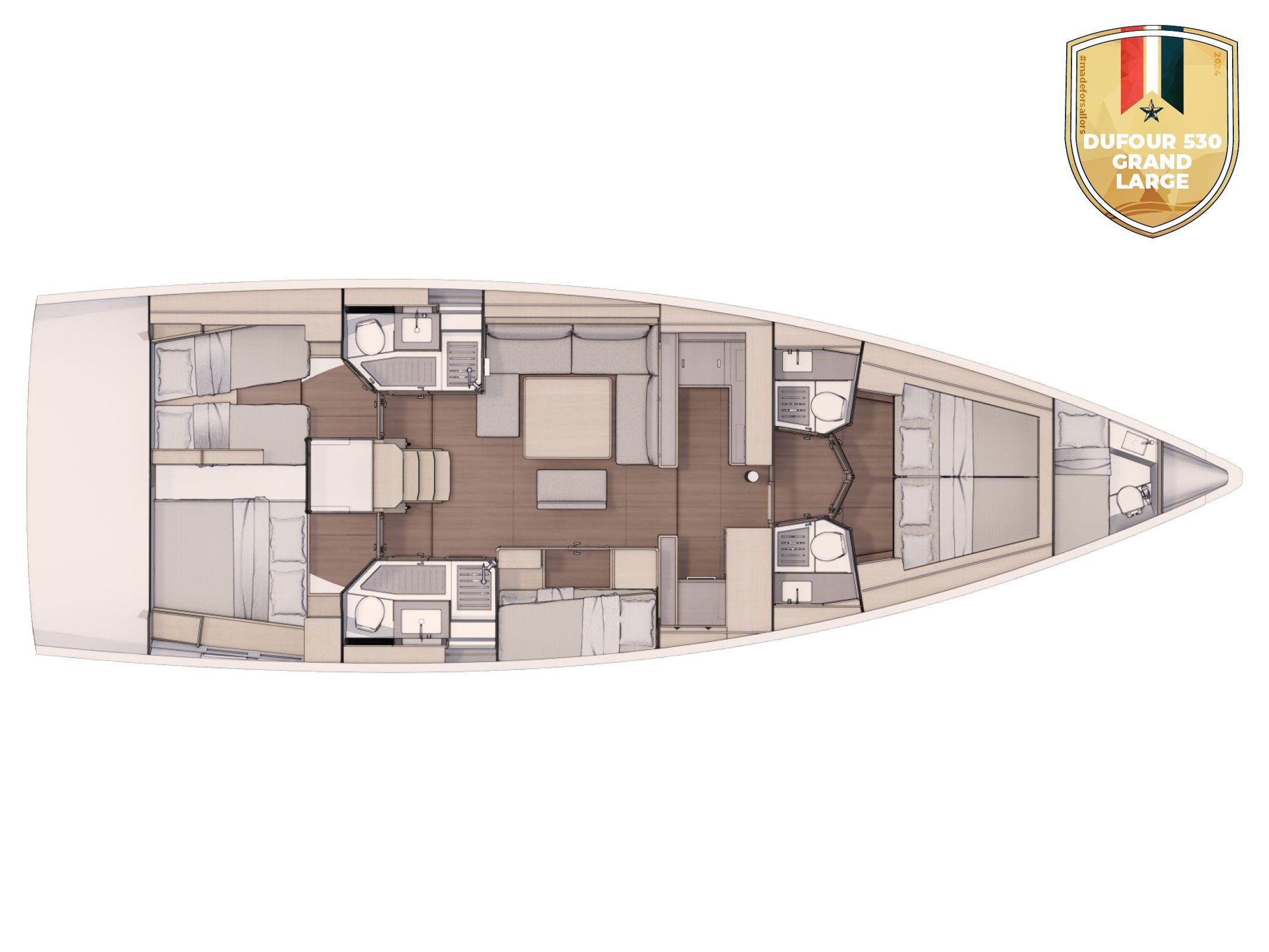 Dufour 530, Rondo | Yacht Charter Croatia