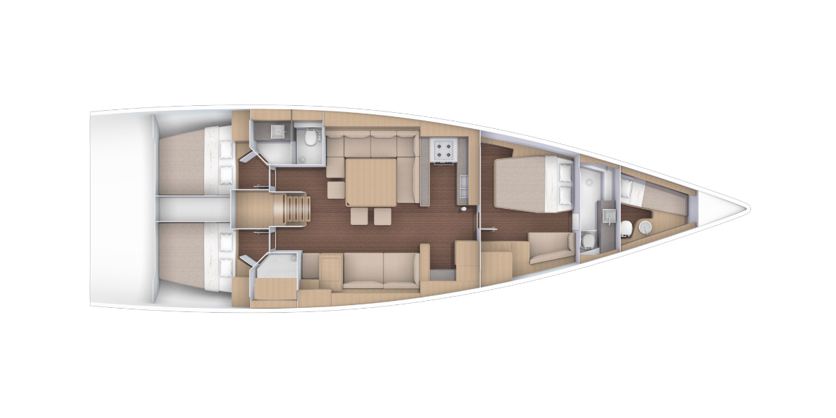 Dufour Exclusive 56, Kabuki - OW | Noleggio di Yacht Croazia