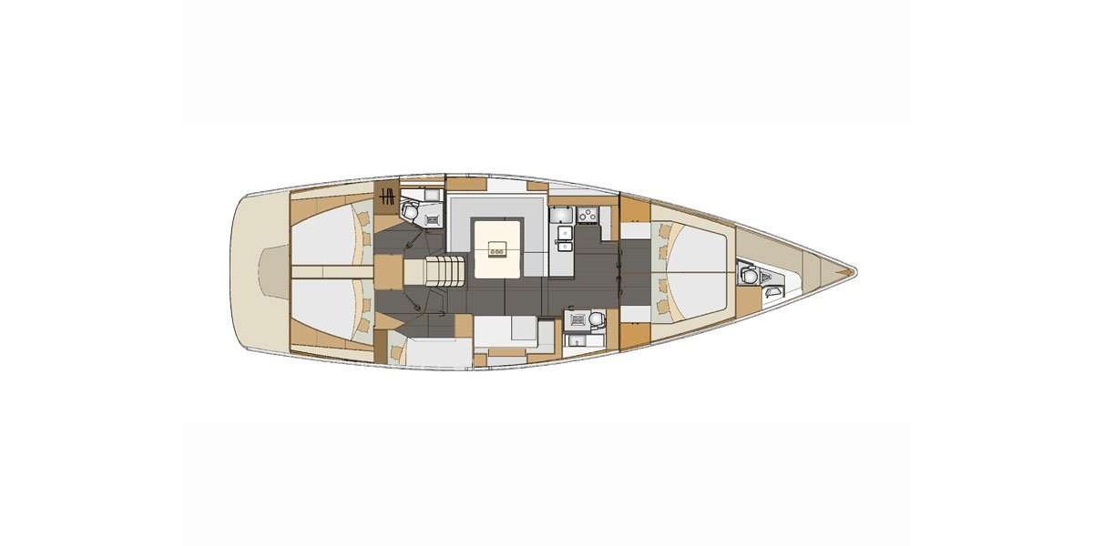 Elan Impression 50, Alegria I | Yachtcharter Kroatien
