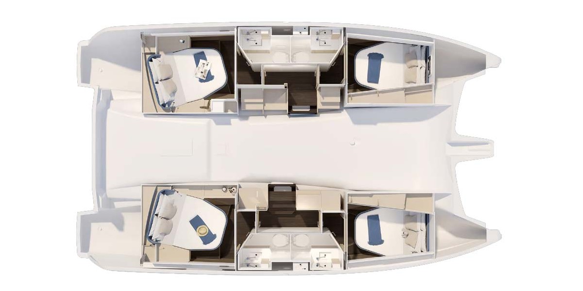 Fountaine Pajot New 41 Quatuor 4, Pepper | Yacht Charter Croatia
