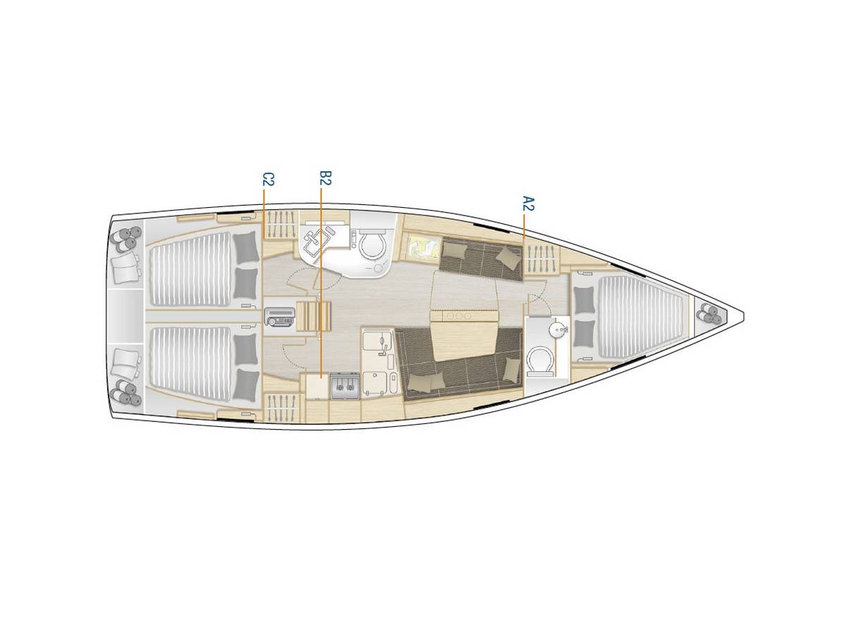 Hanse 388, Smiley | Yachtcharter Kroatien