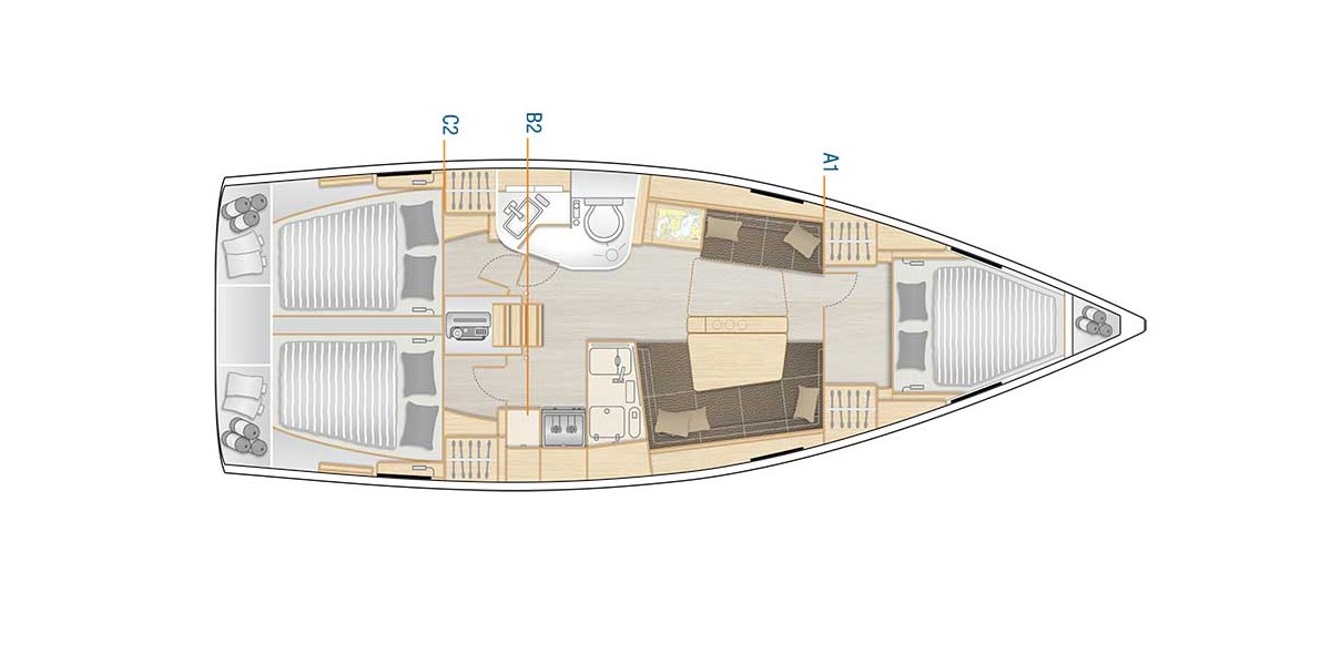 Hanse 388, Barcelona | Noleggio di Yacht Croazia