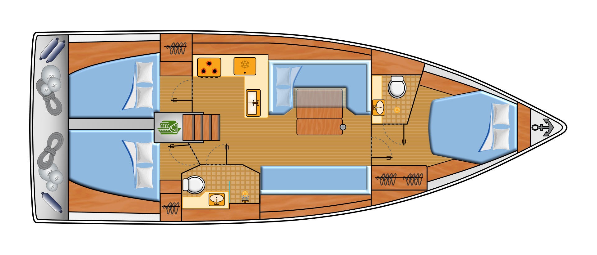 Hanse 410, Marius | Yacht Charter Croatia