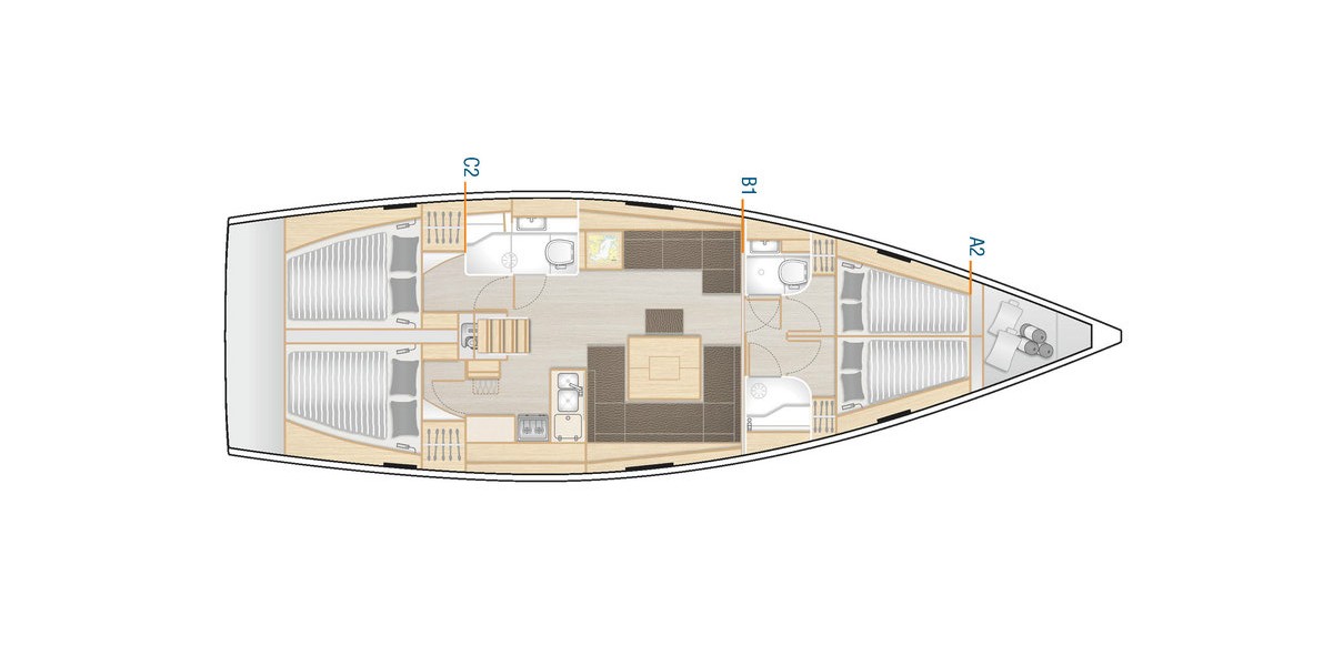 Hanse 458, Ariel | Yacht Charter Croatia