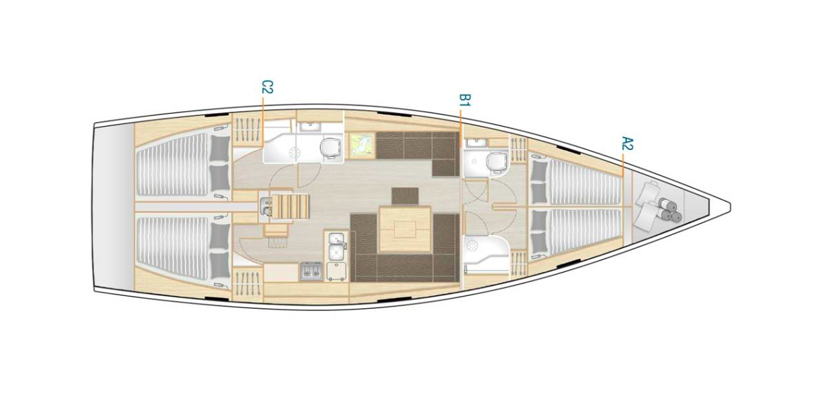 Hanse 458, Big Blue | Yacht Charter Croatia