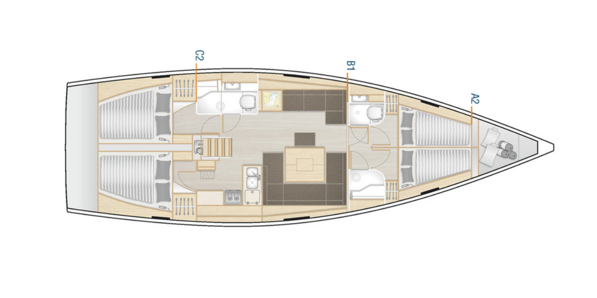 Hanse 458, Meryl | Yachtcharter Kroatien