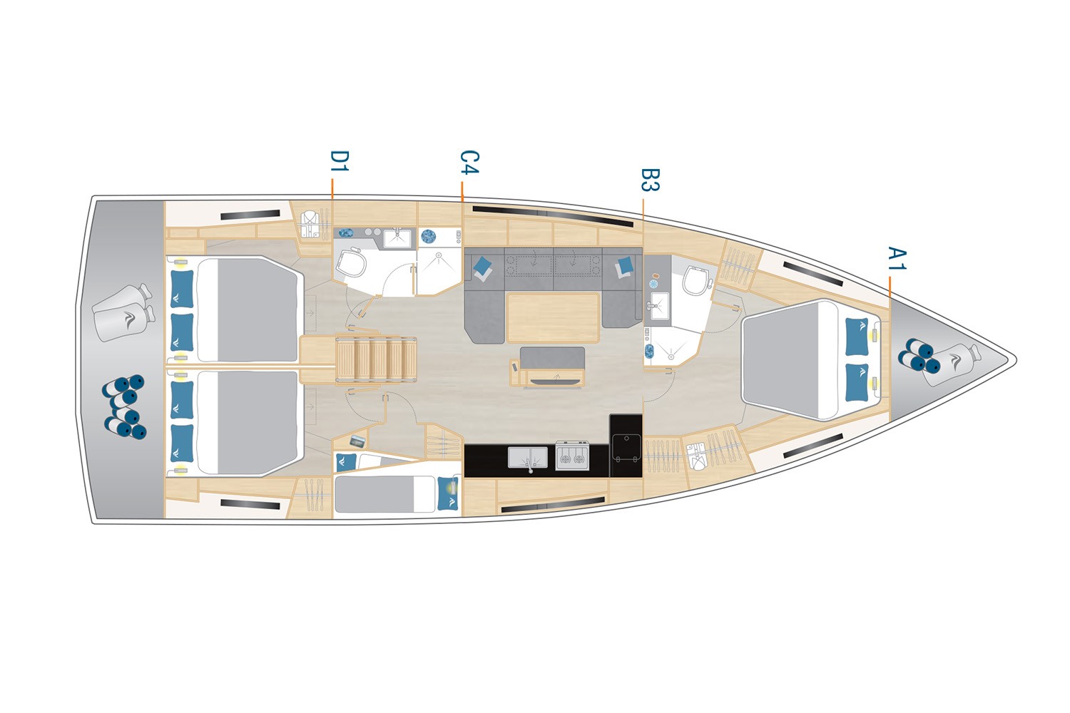 Hanse 460, Miss Moneypenny - OW | Yacht Charter Croatia