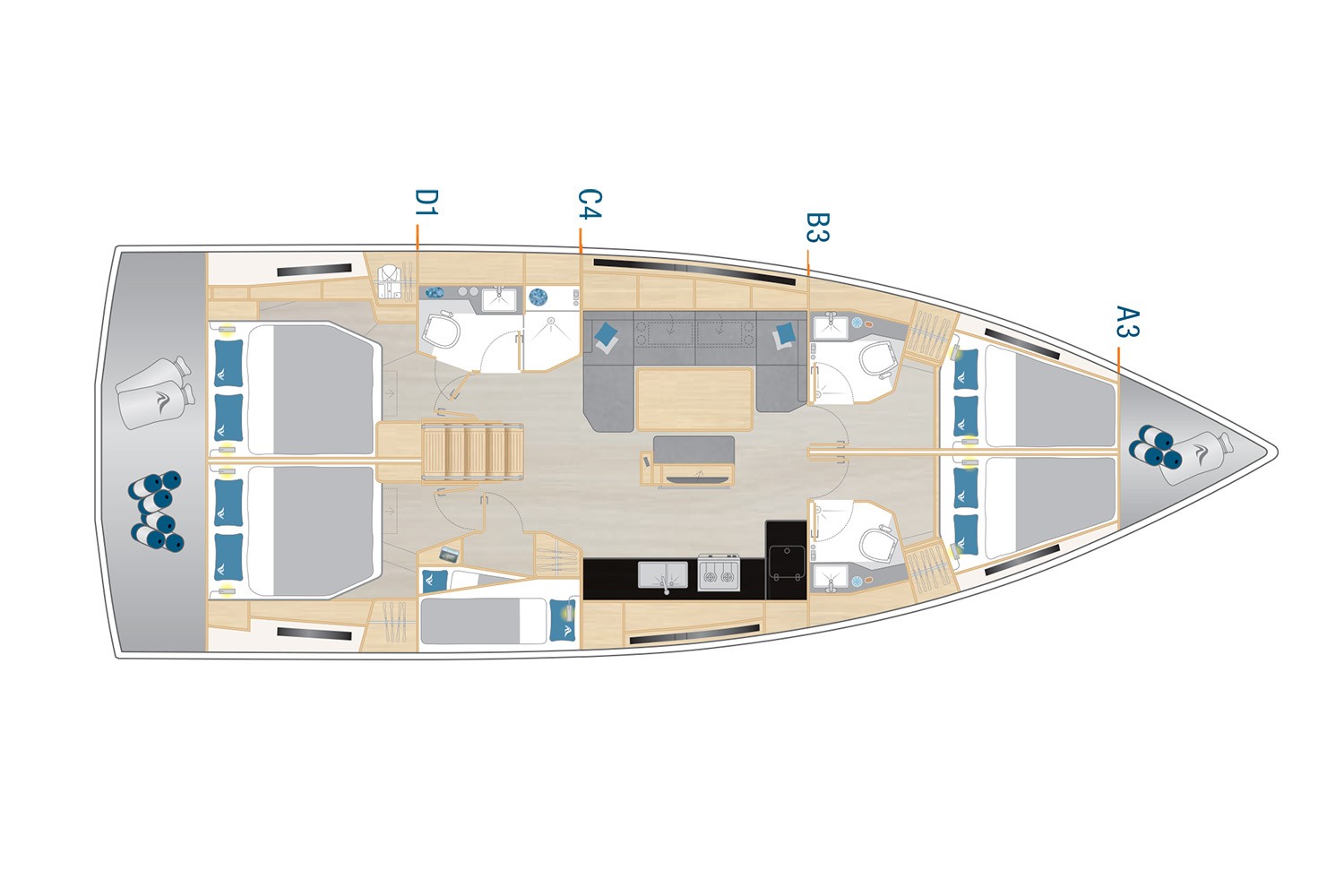 Hanse 460, Alexej | Yacht Charter Croatia
