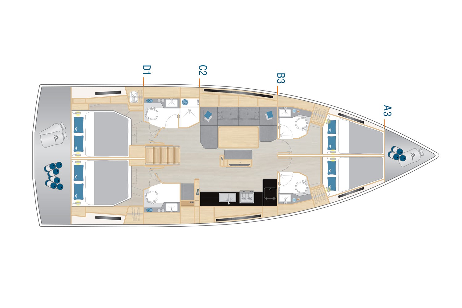 Hanse 460, Libertas | Yachtcharter Kroatien