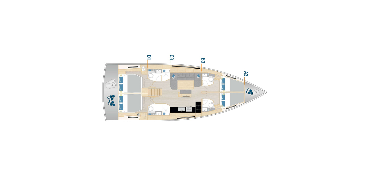 Hanse 460, Shadow of the wind | Yacht Charter Croatia