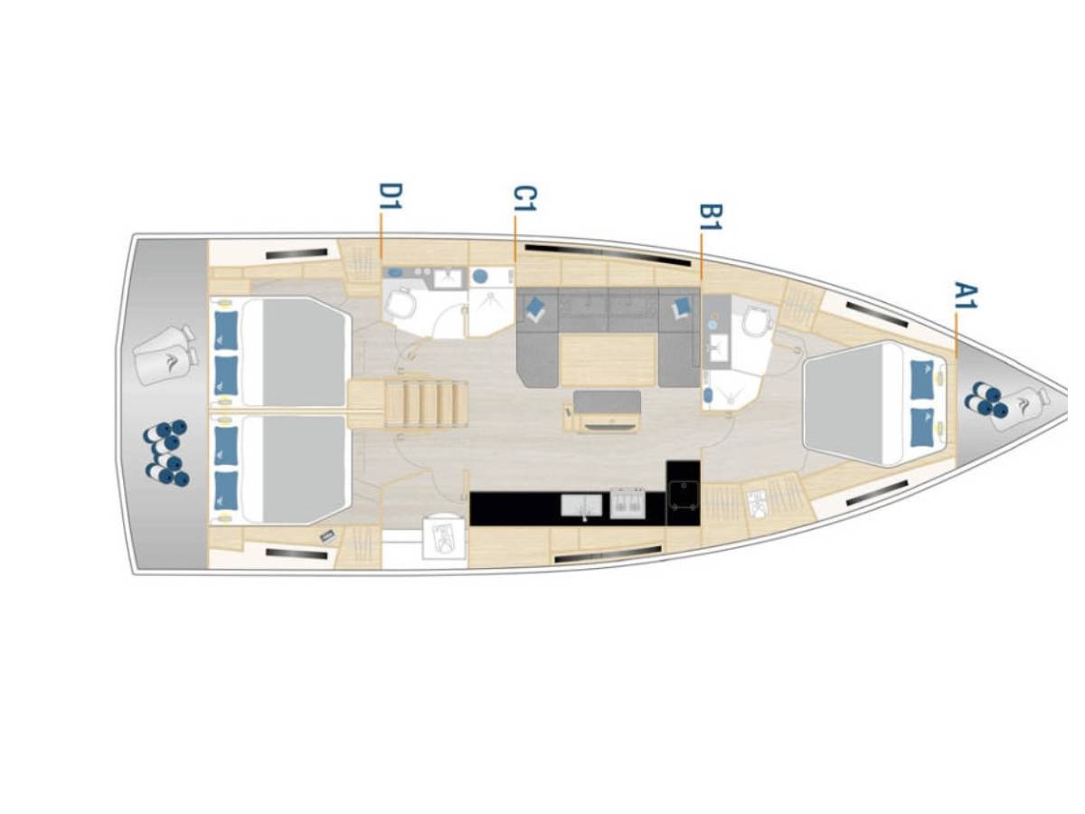 Hanse 460, FeMi Star | Yacht Charter Croatia