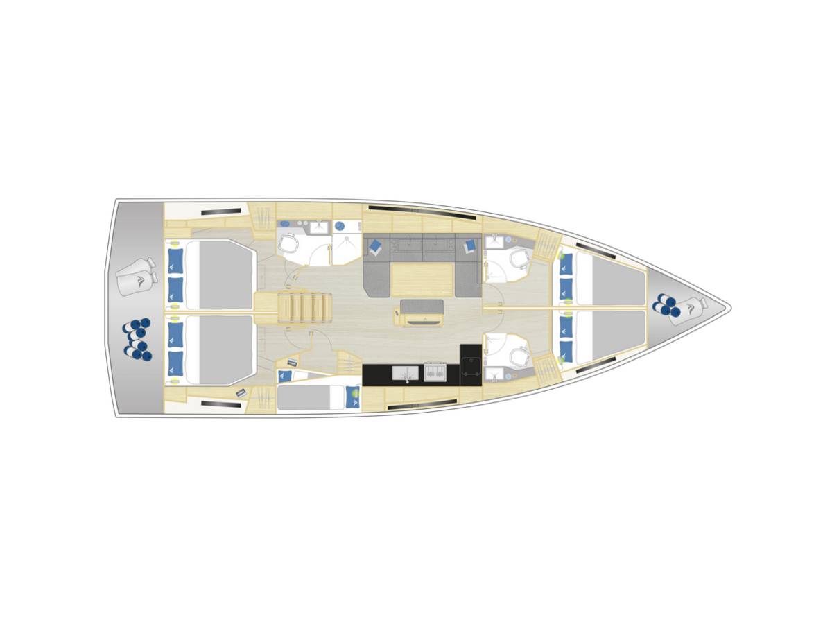 Hanse 460, Private Dancer | Yacht Charter Croatia