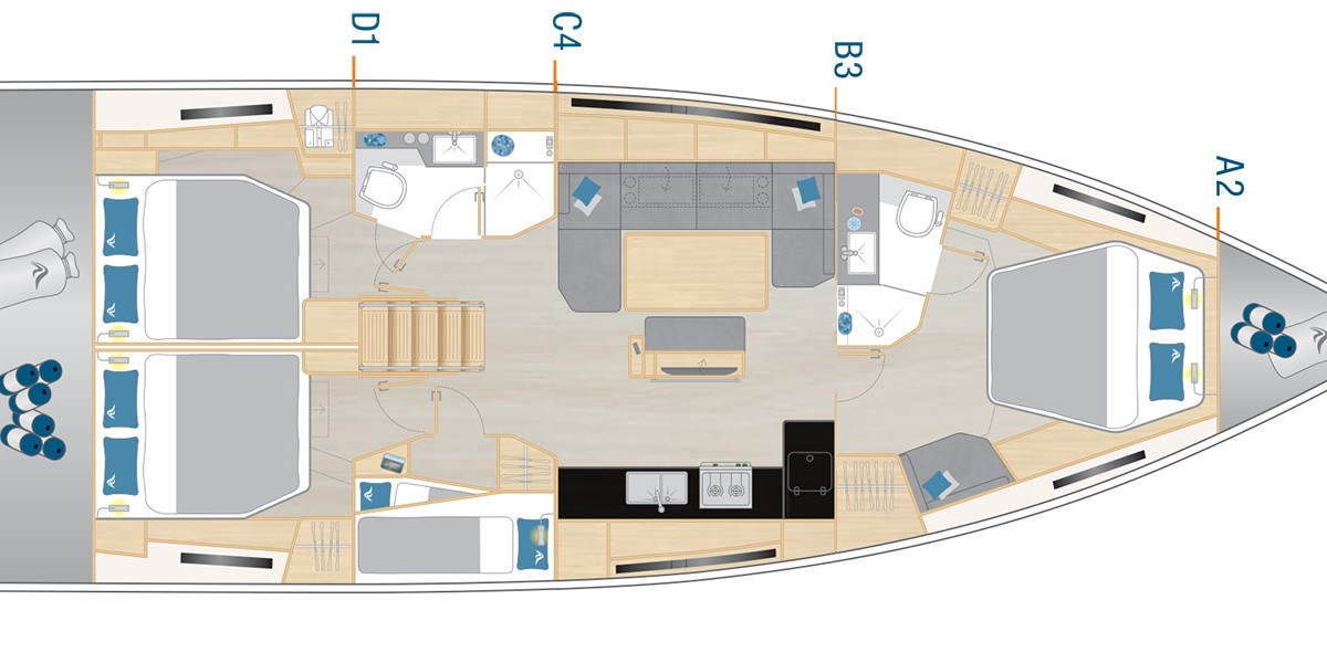 Hanse 460, Blondie - OW | Yachtcharter Kroatien