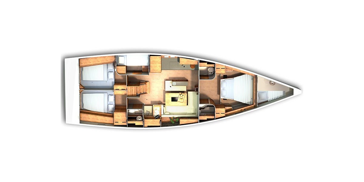 Hanse 505, Blue Bonnet af Lovnas - OW | Yacht Charter Croatia