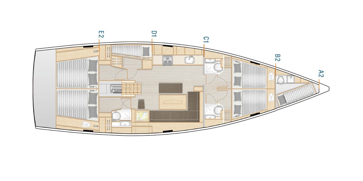Hanse 508, Cosmopolitan | Yacht Charter Croatia