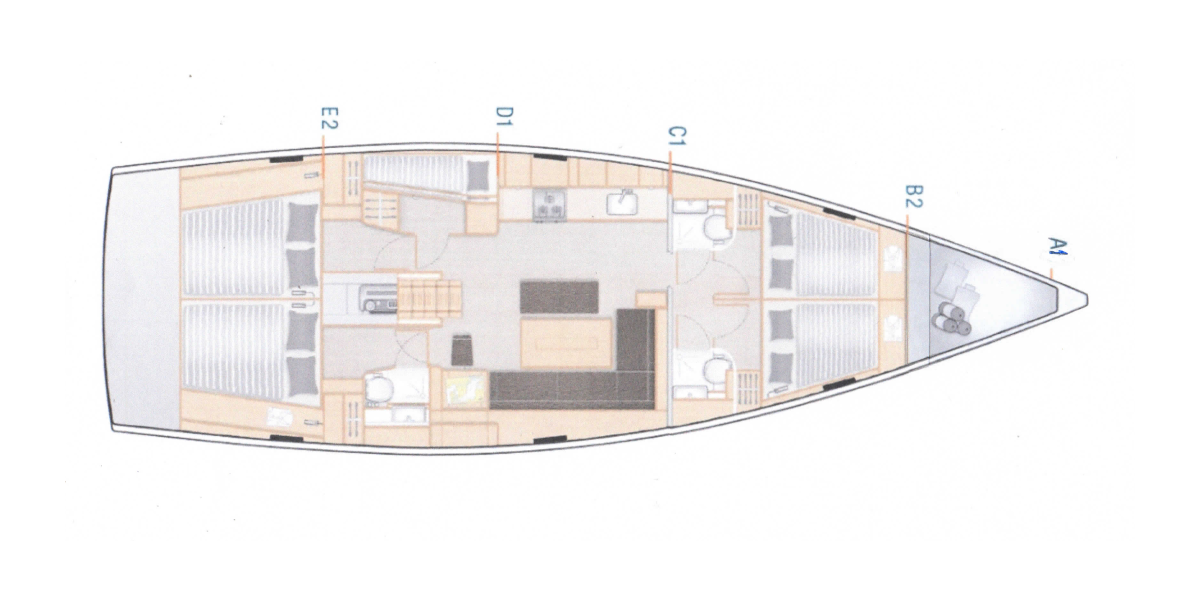 Hanse 508, Hugo | Yacht Charter Croatia