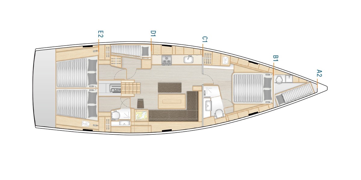 Hanse 508, Charlabelle - OW | Yacht Charter Croatia