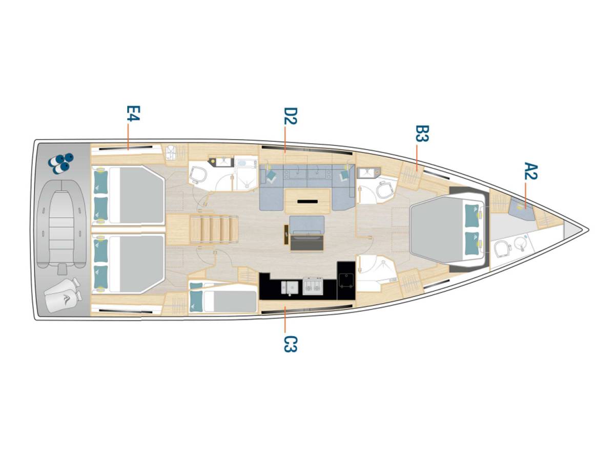 Hanse 510, Amber - OW | Yacht Charter Croatia