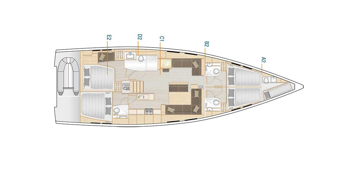 Hanse 548, Mila Felice | Yacht Charter Croatia