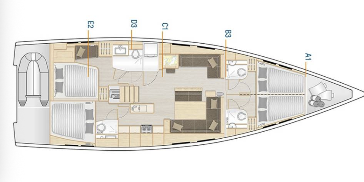 Hanse 548, Mila Felice | Yacht Charter Croatia