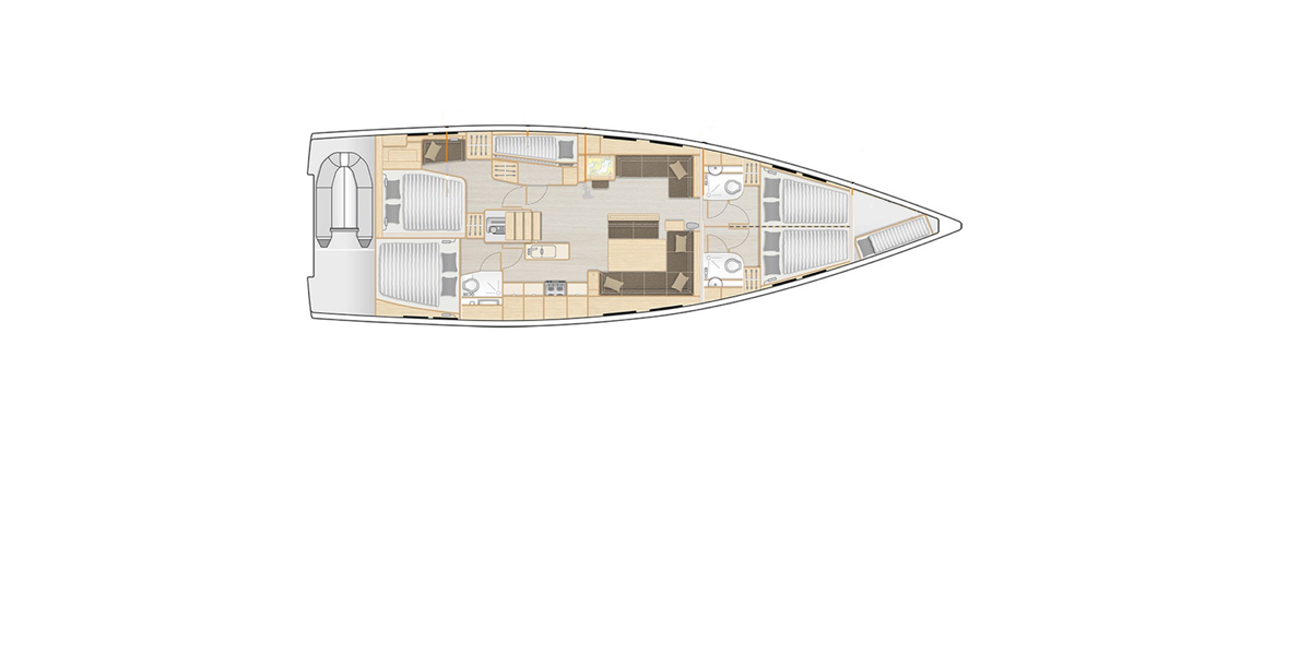 Hanse 548, Air King | Yacht Charter Croatia