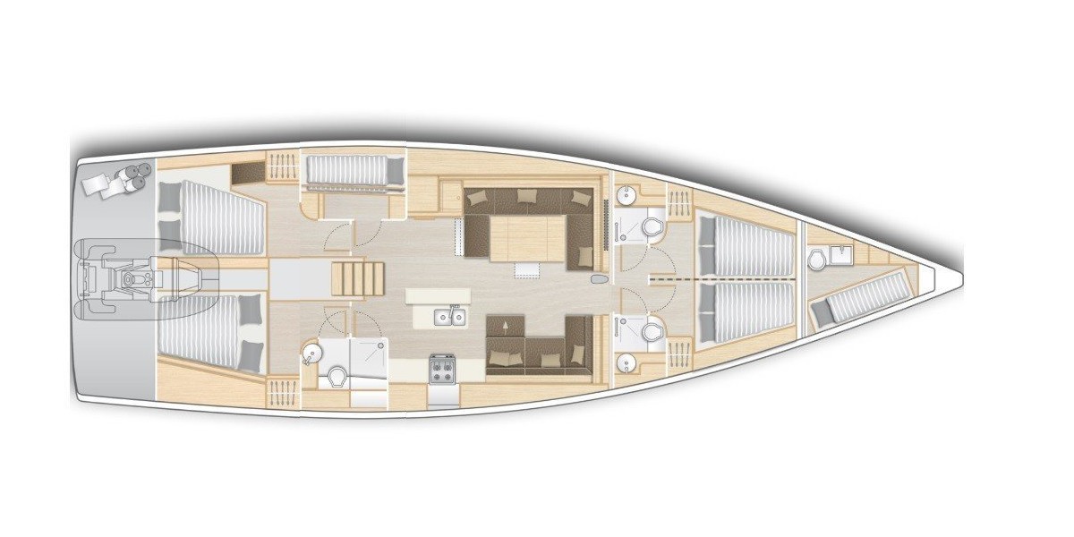 Hanse 588, Jasmine | Yacht Charter Croatia
