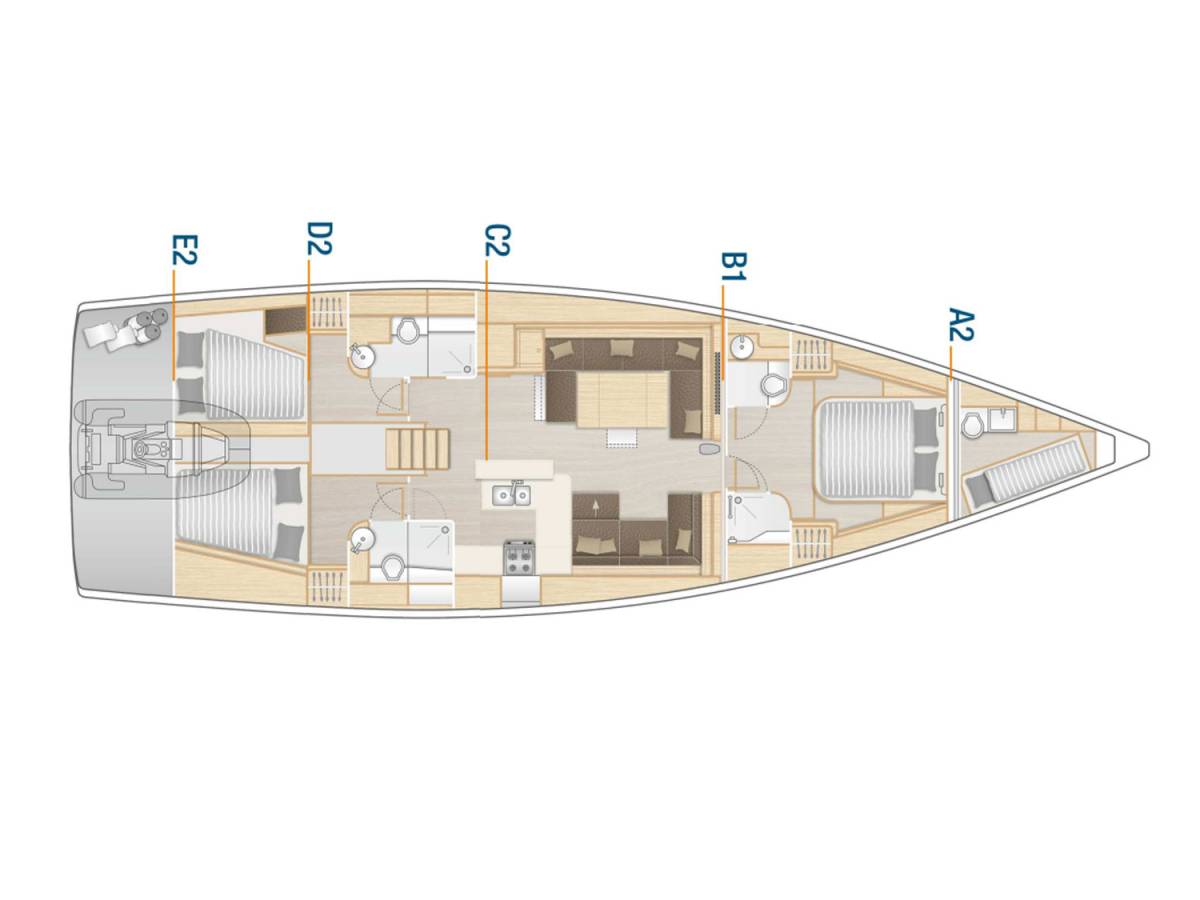 Hanse 588, Oceanelle | Yacht Charter Croatia