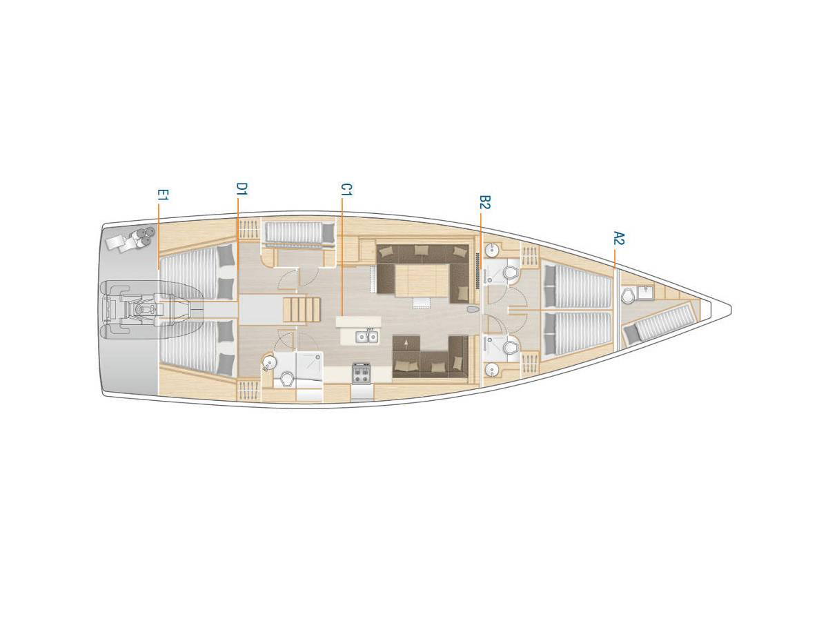 Hanse 588, Citrus | Yacht Charter Croatia