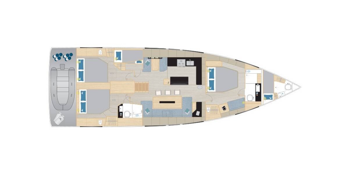 Hanse 590, Art R | Yacht Charter Croatia